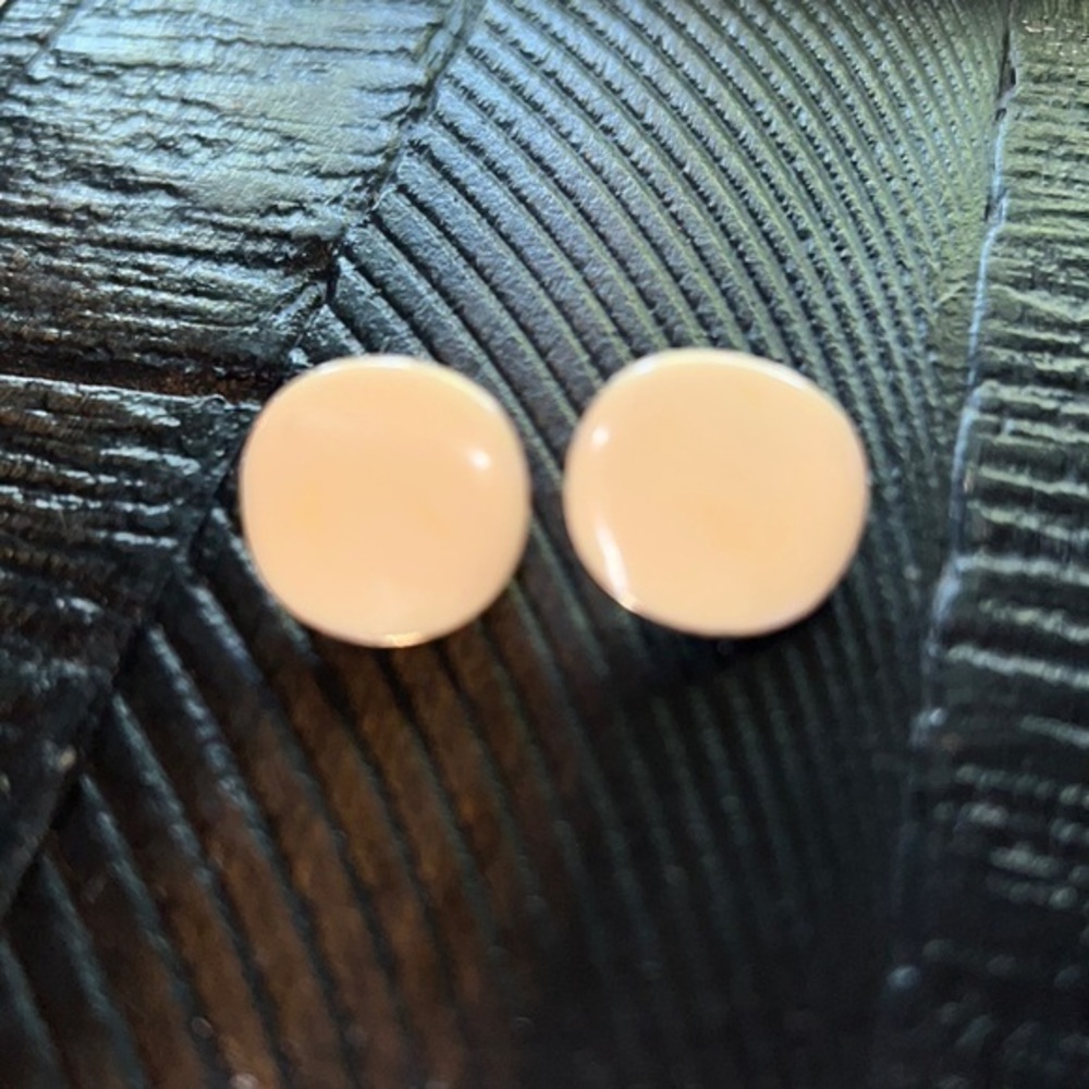 Vintage Unique Off white Clip On Earrings